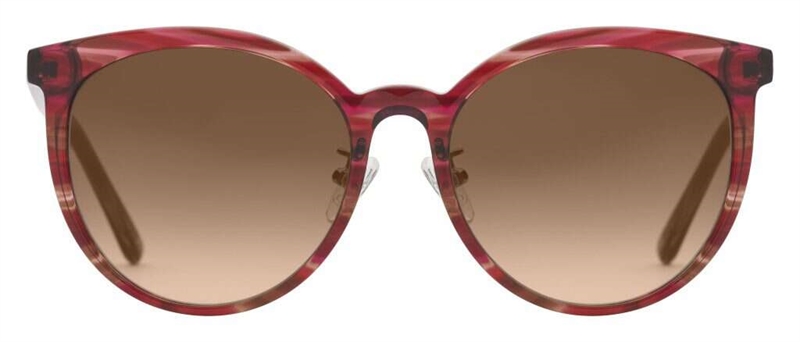 PREGO Latina Solbrille (Form: Rund - Farve: Rød)