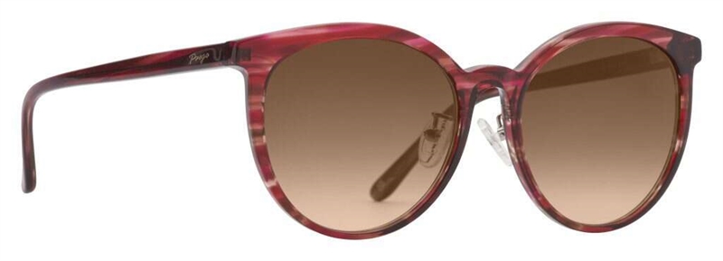 PREGO Latina Solbrille (Form: Rund - Farve: Rød)