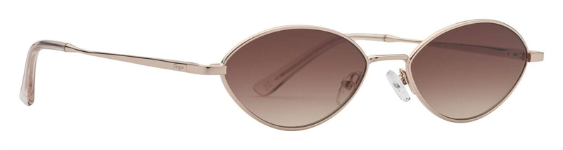 PREGO Giulia Solbrille (Form: Oval - Farve: Guld)