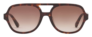 PREGO Ari Solbrille (Form: Firkantet - Farve: Havana)