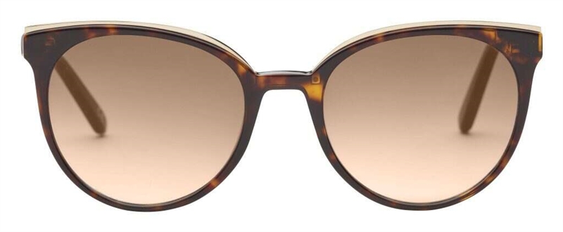 PREGO Partinico Solbrille (Form: Rund - Farve: Havana)