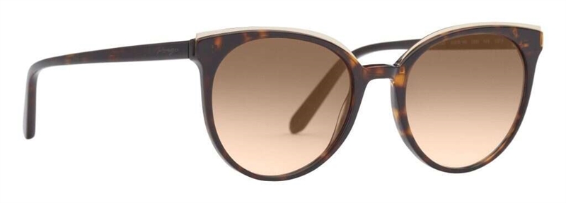 PREGO Partinico Solbrille (Form: Rund - Farve: Havana)