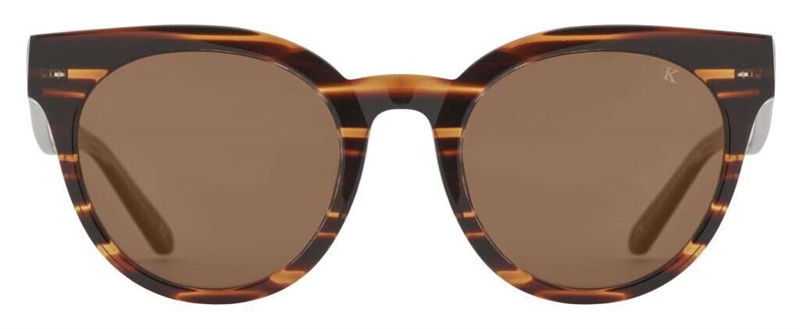 PREGO Sarzana Polarized Solbrille (Form: Rund - Farve: Brun)