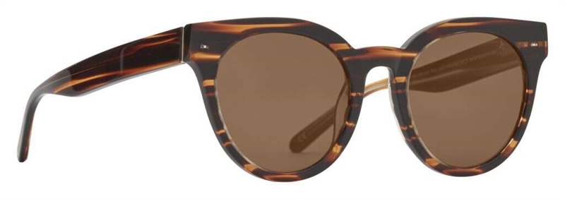 PREGO Sarzana Polarized Solbrille (Form: Rund - Farve: Brun)