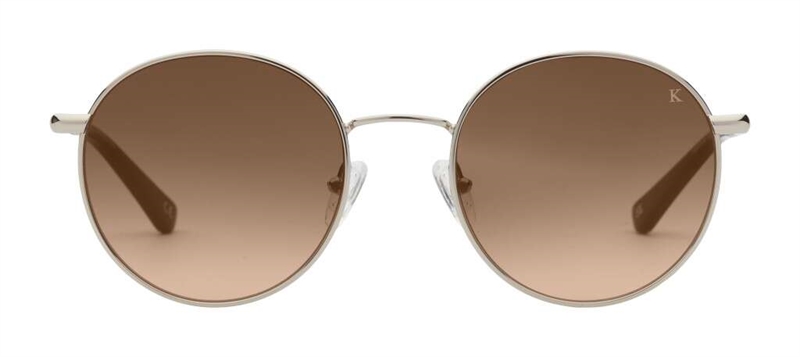 PREGO Sondrio II Solbrille (Form: Rund - Farve: Guld)
