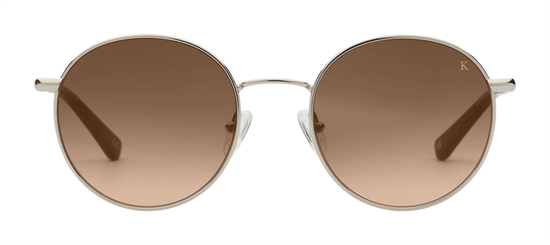 PREGO Sondrio II Solbrille (Form: Rund - Farve: Guld)