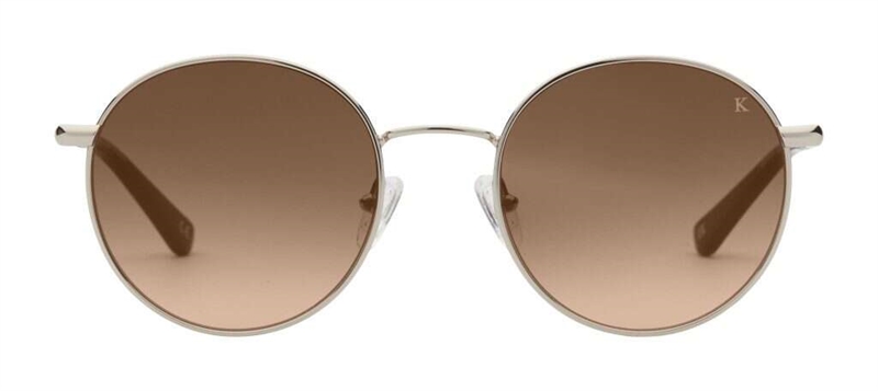 PREGO Sondrio II Solbrille (Form: Rund - Farve: Guld)