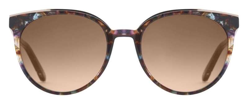 PREGO Partinico Solbrille (Form: Rund - Farve: Havana)