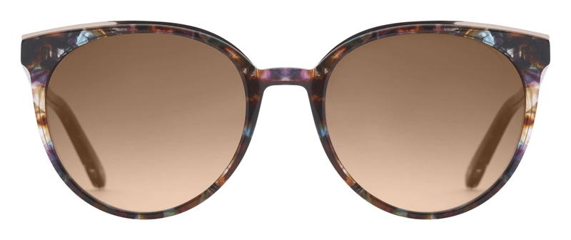 PREGO Partinico Solbrille (Form: Rund - Farve: Havana)