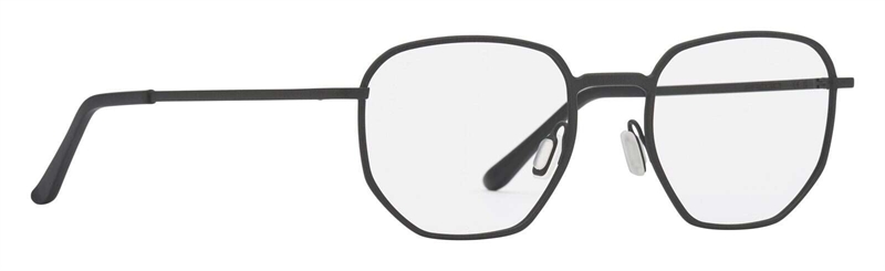 PREGO Forma Jet Set Brillestel (Form: Firkantet - Farve: Sort)