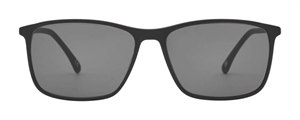PREGO Iseo Solbrille (Form: Firkantet - Farve: Sort)