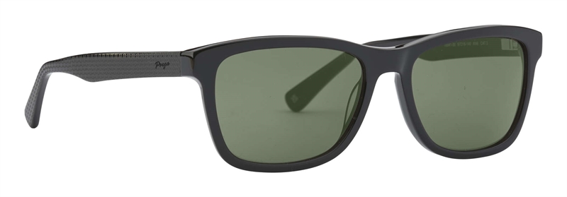 PREGO Cefalù Solbrille (Form: Wayfarer - Farve: Sort)