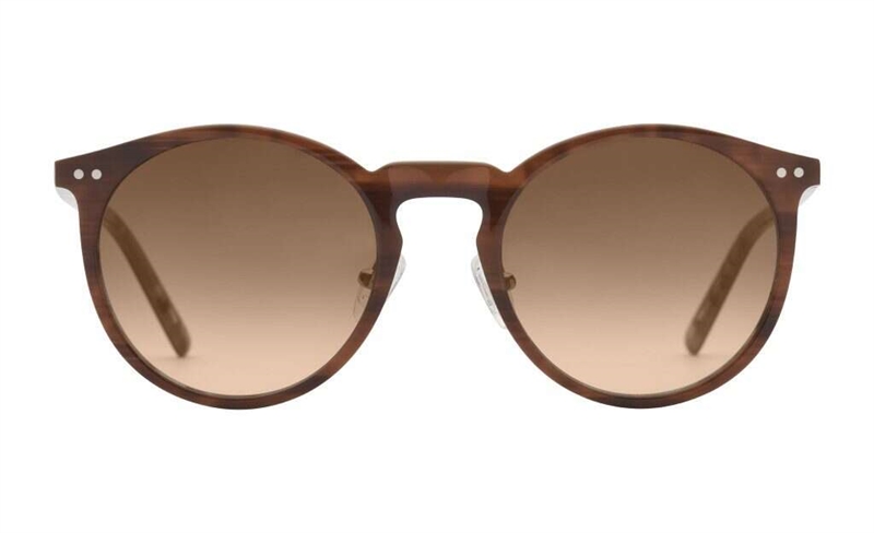 PREGO Ravenna Solbrille (Form: Panto - Farve: Brun)
