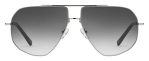 PREGO Teramo Solbrille (Form: Pilot - Farve: Sølv)