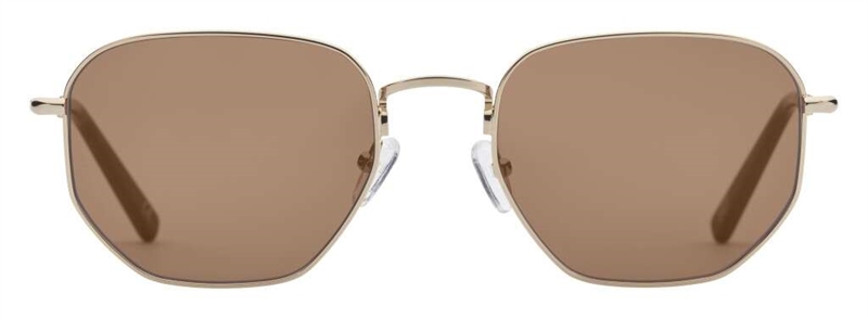 PREGO Acerra Solbrille (Form: Firkantet - Farve: Guld)