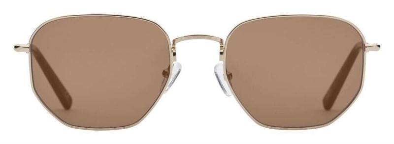 PREGO Acerra Solbrille (Form: Firkantet - Farve: Guld)