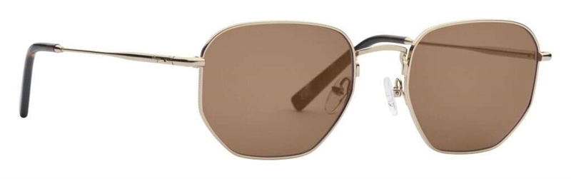 PREGO Acerra Solbrille (Form: Firkantet - Farve: Guld)