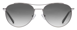 PREGO Pomezia Solbrille (Form: Pilot - Farve: Sølv)