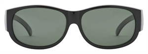PREGO Polar. Wear Over Solbrille (Form: Rund - Farve: Sort)