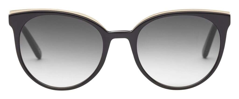 PREGO Partinico Solbrille (Form: Rund - Farve: Sort)