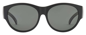 PREGO Polar. Wear Over Solbrille (Form: Rund - Farve: Sort)