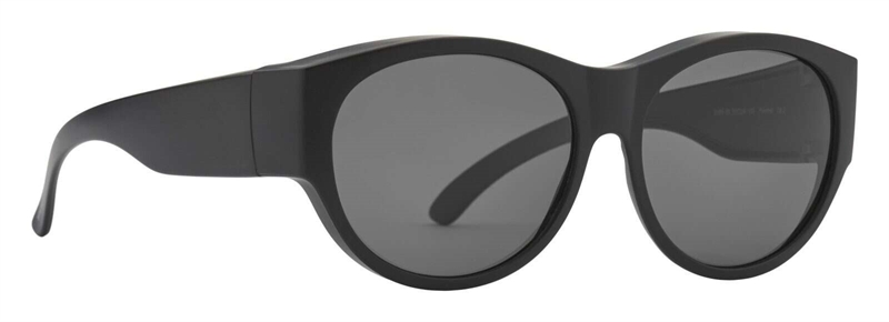 PREGO Polar. Wear Over Solbrille (Form: Rund - Farve: Sort)