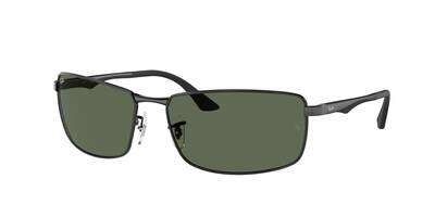 RAY-BAN 0RB3498 Solbrille (Form: Firkantet - Farve: Sort)