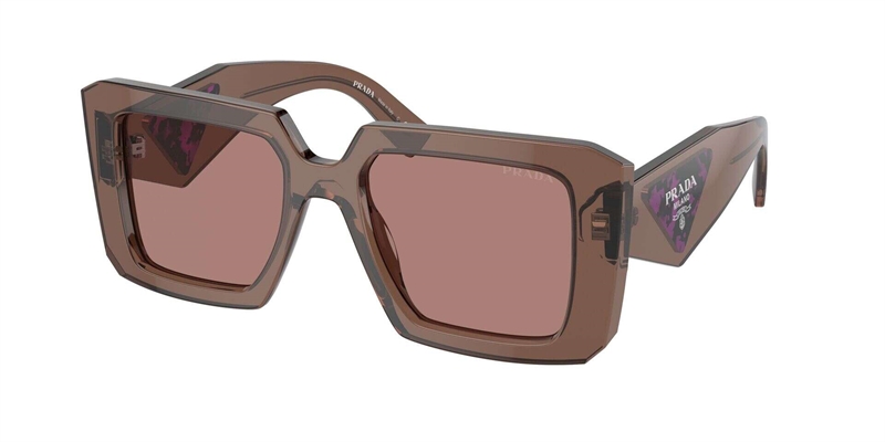 PRADA 0PR 23YS Solbrille (Form: Firkantet - Farve: Brun)