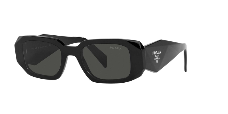 PRADA 0PR 17WS Solbrille (Form: Firkantet - Farve: Sort)