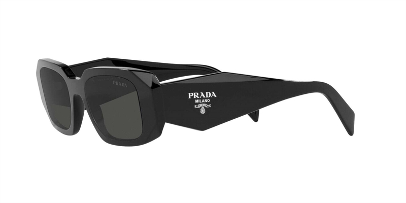 PRADA 0PR 17WS Solbrille (Form: Firkantet - Farve: Sort)