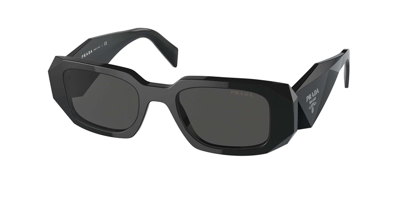 PRADA 0PR 17WS Solbrille (Form: Firkantet - Farve: Sort)