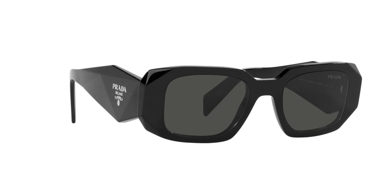 PRADA 0PR 17WS Solbrille (Form: Firkantet - Farve: Sort)