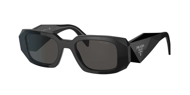 PRADA 0PR 17WS Solbrille (Form: Firkantet - Farve: Sort)