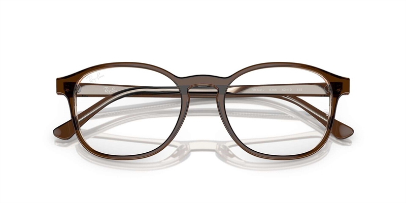 RAY-BAN VISTA 0RX5417 Brillestel (Form: Panto - Farve: Brun)