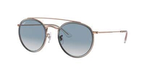 RAY-BAN 0RB3647N Solbrille (Form: Rund - Farve: Kobber)