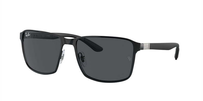 RB 0RB3721 Solbrille (Form: Firkantet - Farve: Sort)