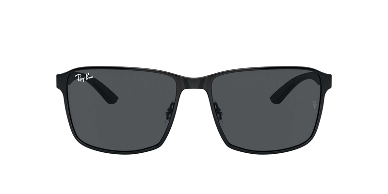 RB 0RB3721 Solbrille (Form: Firkantet - Farve: Sort)
