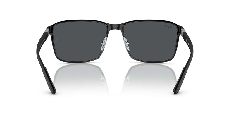 RB 0RB3721 Solbrille (Form: Firkantet - Farve: Sort)