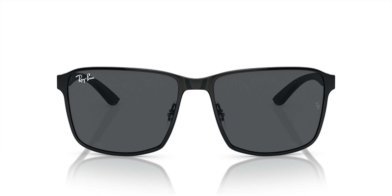 RB 0RB3721 Solbrille (Form: Firkantet - Farve: Sort)