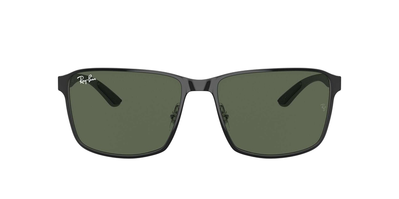 RAY-BAN 0RB3721 Solbrille (Form: Firkantet - Farve: Sort)