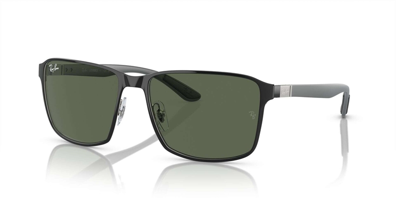 RAY-BAN 0RB3721 Solbrille (Form: Firkantet - Farve: Sort)