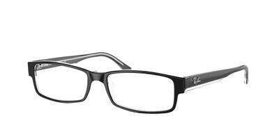 RAY-BAN VISTA 0RX5114 Brillestel (Form: Firkantet - Farve: Sort)