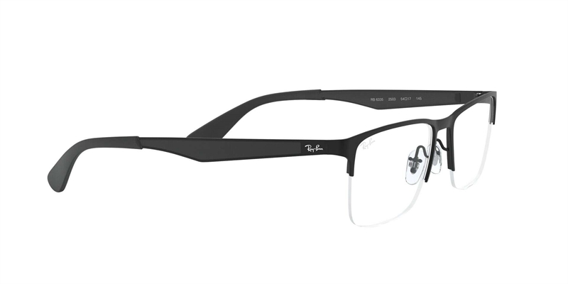 RAY-BAN VISTA 0RX6335 Brillestel (Form: Firkantet - Farve: Sort)