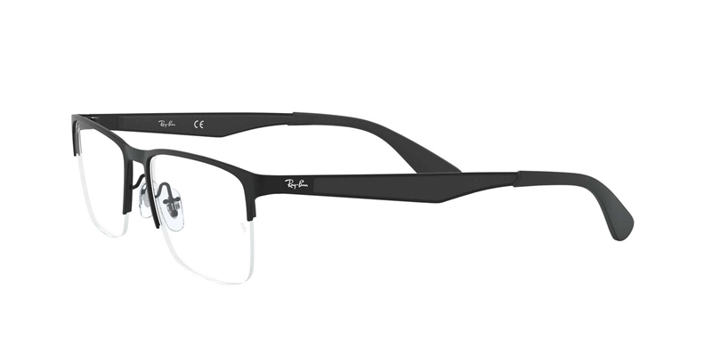 RAY-BAN VISTA 0RX6335 Brillestel (Form: Firkantet - Farve: Sort)