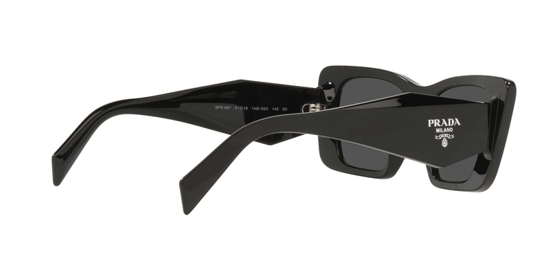 PRADA 0PR 08YS Solbrille (Form: Summerbird - Farve: Sort)