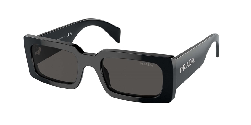 PRADA 0PR A07S Solbrille (Form: Andet - Farve: Sort)
