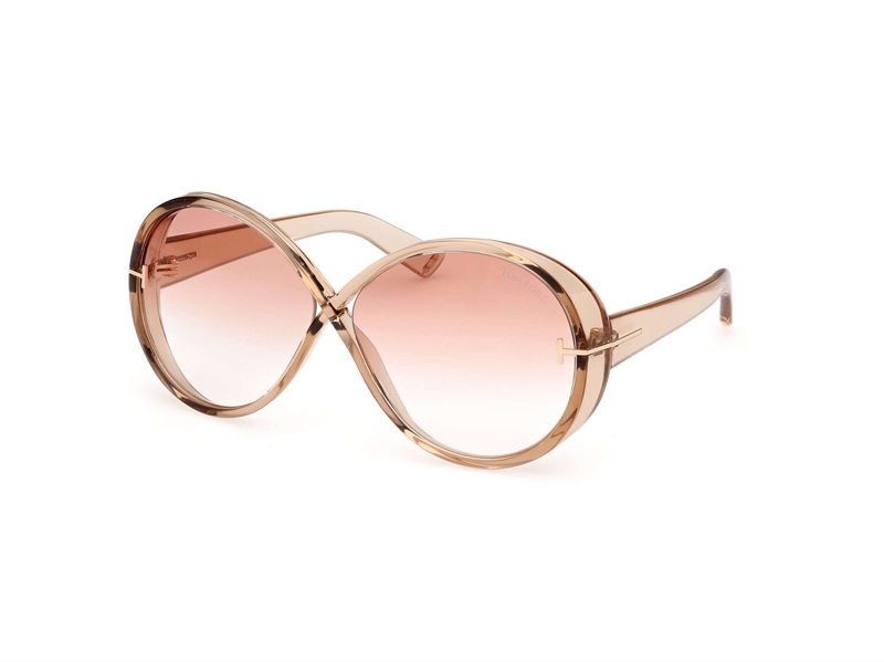 Tom Ford FT1116 Solbrille (Form: Rund - Farve: Brun)