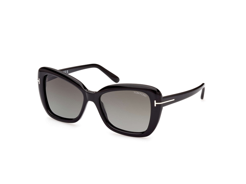 Tom Ford FT1008 Solbrille (Form: Summerbird - Farve: Sort)
