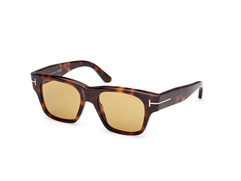 Tom Ford FT1280 Solbrille (Form: Firkantet - Farve: Brun)