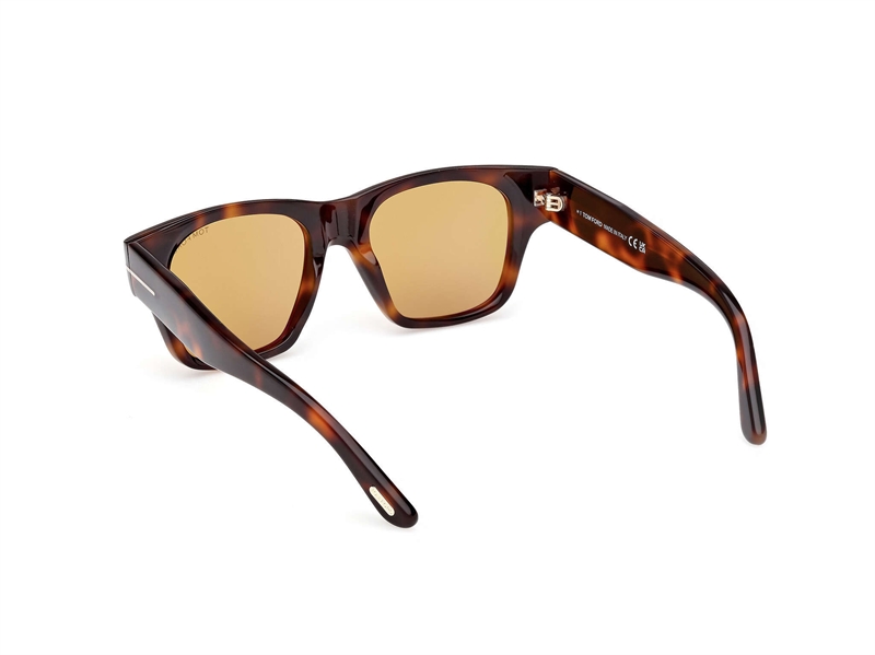 Tom Ford FT1280 Solbrille (Form: Firkantet - Farve: Brun)